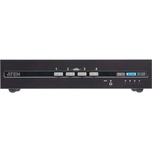 ATEN 4-Port USB DVI Dual Display Secure KVM Switch (PSD PP v4.0 Compliant) - 4 Computer(s) - 1 Local User(s) - 3840 x 2160 - 50 Hz, 60 (Fleet Network)