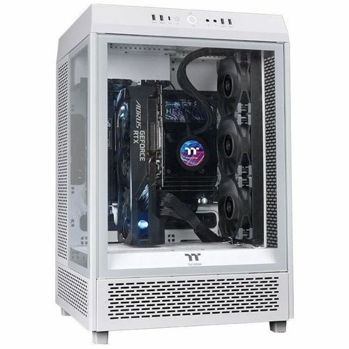Thermaltake The Tower 500 Snow Mid Tower Chassis - Mid-tower - Snow - SPCC, Tempered Glass - Mini ITX, Micro ATX, ATX, EATX Supported (CA-1X1-00M6WN-00)