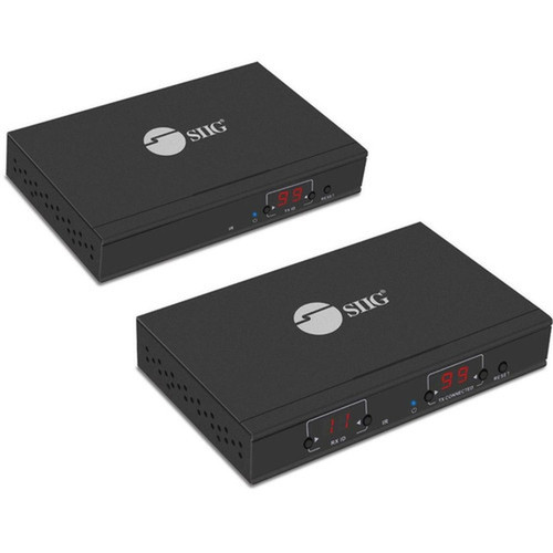 SIIG Full HD HDMI Over IP Extender Kit - 1 Input Device - 1 Output Device - 39370 ft 120000 mm Range - 2 x Network RJ-45 - 1 x In CE-H23A11-S2