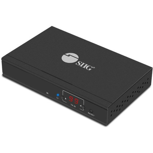 SIIG HDMI Over IP Extender with IR - Encoder TX - 1 Input Device - 39370 ft 120000 mm Range - 1 x Network RJ-45 - 1 x HDMI In - CE-H23B11-S2