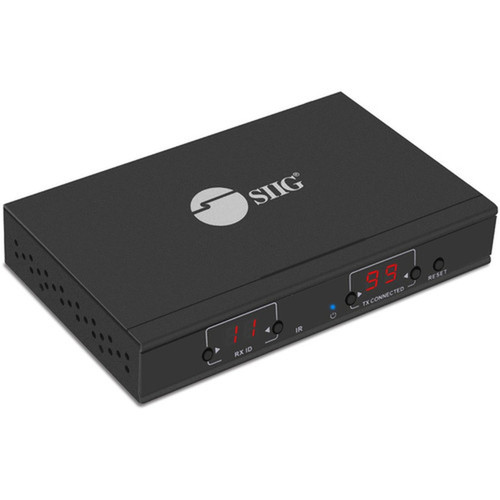 SIIG HDMI Over IP Extender with IR - Decoder RX - 1 Output Device - 39370 ft 120000 mm Range - 1 x Network RJ-45 - 1 x HDMI Out CE-H23C11-S2