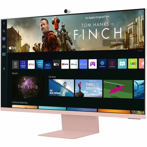 Samsung Smart S32BM80PUN 32 Class Webcam 4K UHD Smart LCD Monitor - 169 - Sunset Pink Warm White - 32 Viewable - Vertical VA - x LS32BM80PUNXGO