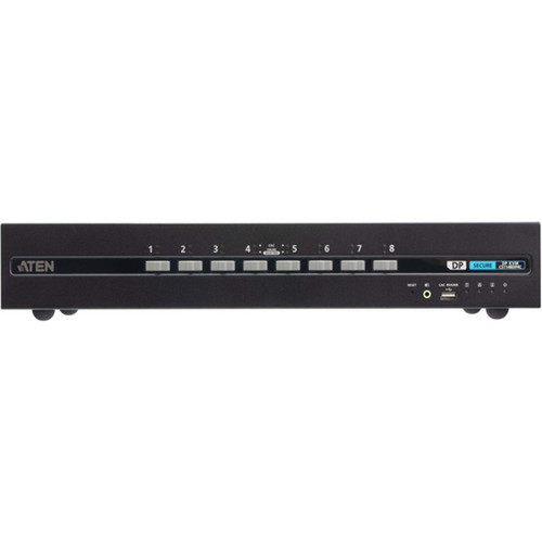 ATEN CS1148DP4C 8-Port USB DisplayPort Dual Display Secure KVM Switch with CAC - 8 Computers - 1 Local Users - 3840 x 2160 - 50 60 CS1148DP4C
