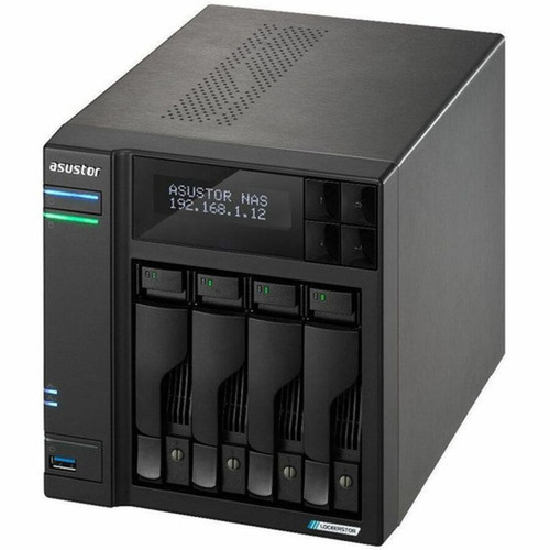 Asustor Lockerstor 4 Gen2 - AS6704T  4-Bay NAS Quad-Core 20GHz Processor 4 M2 NVMe Slots PCIe 30 Dual 25GbE Expandable to - AS6704T