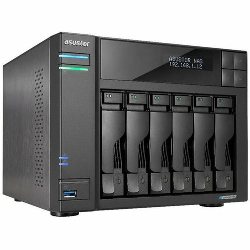 Asustor Flashstor 6 FS6706T - 6 Bay All-SSD NAS Storage Quad Core 20GHz Six M2 SSD Dual 25GbE 4GB RAM DDR4 Network Attached - AS6706T