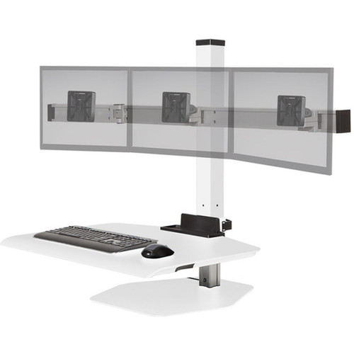HAT Winston Workstation Triple Freestanding Sit-Stand - Up to 24 60960 mm Screen Support - 36 lb 1632933 g Load Capacity - - WNST-3-248