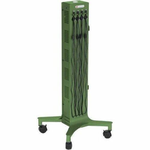 Bretford CUBE Tower Pre-Wired Mobile Charging Station - 4 Casters - Steel - 16 Width x 162 Depth x 39 Height - Orchid CTWR800USBC-ORC