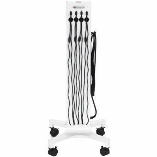 Bretford CUBE Tower Pre-Wired Mobile Charging Station - 4 Casters - Steel - 16 Width x 162 Depth x 39 Height - Arctic White CTWR800USBC-AW