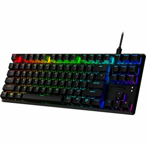 HyperX Alloy Origins Core PBT HX Red - Mechanical Gaming Keyboard - Cable Connectivity - USB Type C Interface - RGB LED - English US 639N7AAABA