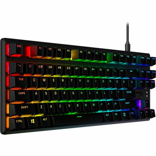 HyperX Alloy Origins Core PBT HX Red - Mechanical Gaming Keyboard - Cable Connectivity - USB Type C Interface - RGB LED - English US 639N7AAABA