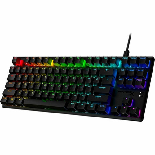 HyperX Alloy Origins Core PBT HX Red - Mechanical Gaming Keyboard - Cable Connectivity - USB Type C Interface - RGB LED - English US 639N9AAABA