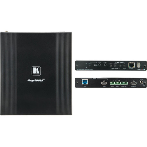 Kramer 4K HDR HDBT Receiver  Scaler Tool with HDBaseT and HDMI Input - Functions Video Scaling Audio De-embedding - 4K - Network VP-427X1
