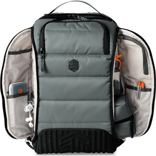 STM Goods Dux Rugged Carrying Case Backpack for 15 381 mm to 16 40640 mm Apple MacBook Pro MacBook Air - Gray Storm - Impact STM-111-376P-03