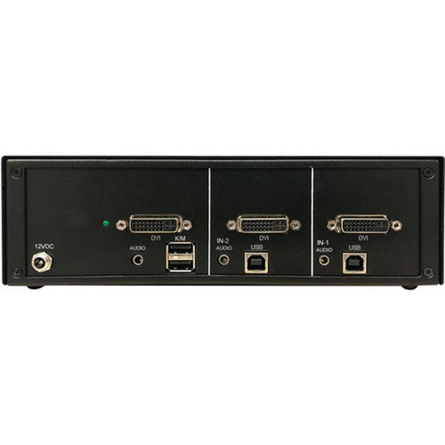 Tripp Lite by Eaton Secure KVM Switch 2-Port Single Head DVI to DVI NIAP PP40 Audio TAA - 2 Computers - 1 Local Users - x - B002-DV1A2-N4