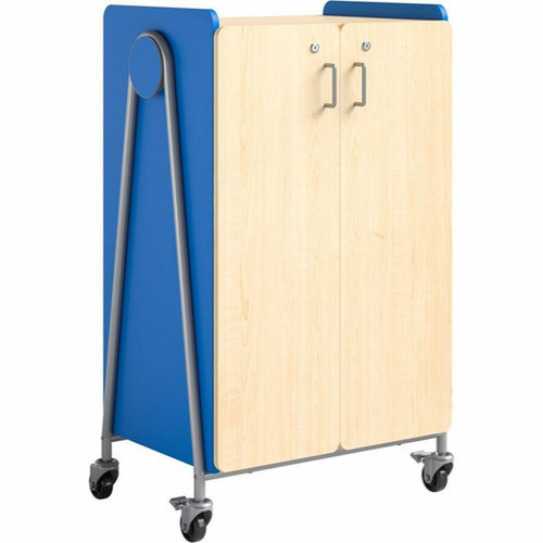 Safco Whiffle Typical 14 Double 48 - 4 Shelf - 12 Drawer - 332 lb 15059267 g Capacity - 4 Casters - Laminate High Pressure HPL 3934SBU