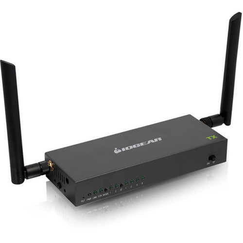 IOGEAR Additional Transmitter for GWLRSSKIT4K Long Range Wireless 4K Video Kit - 1 Input Device - 2 Output Device - 600 ft 182880 mm GWLRSSKIT4KTX