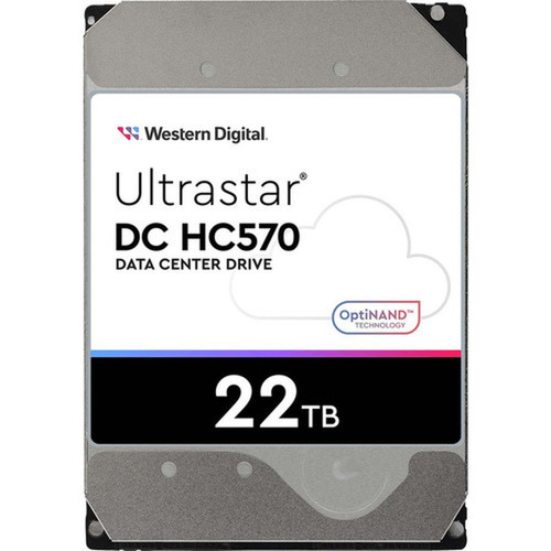 WD Ultrastar DC HC570 WUH722222AL5201 22 TB Hard Drive - 35 Internal - SAS 12Gbs SAS - Conventional Magnetic Recording CMR - - 0F48051