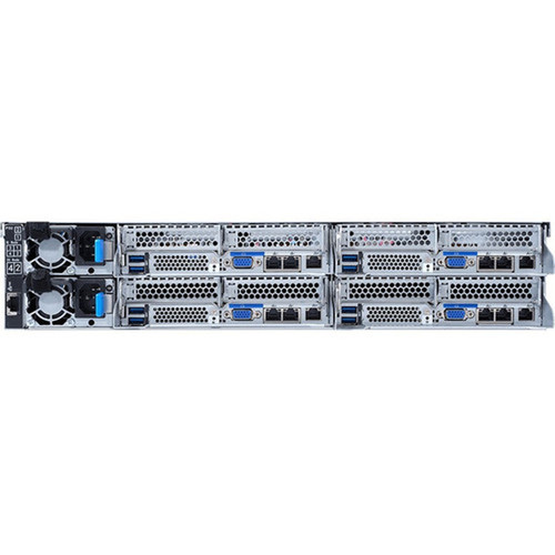 Gigabyte H252-Z12 Barebone System - 2U Rack-mountable - Socket LGA-4094 - 1 x Processor Support - AMD Chip - 256 GB DDR4 SDRAM Maximum H252-Z12