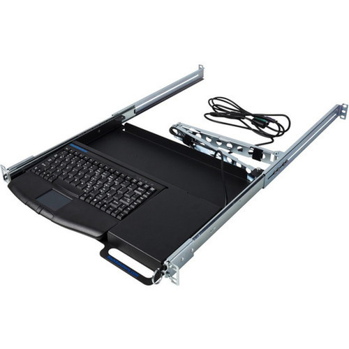 Rack Solutions Rack Mount Keyboard - Cable Connectivity - USB Interface - TouchPad 1UKYB-126-USB