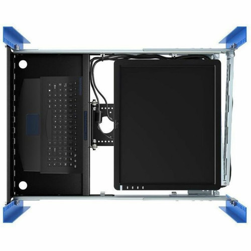 Rack Solutions 2U 4Post Rackmount Sliding KVMs - x USB - Rack-mountable Rail Mountable - 2U 2UKVM-125USB
