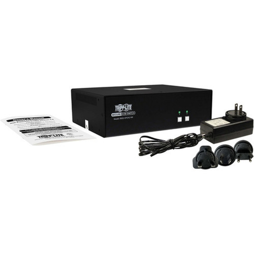 Tripp Lite by Eaton B002-DP2A2-N4 2-Port Dual-Monitor NIAP PP40-Certified DisplayPort KVM Switch - 2 Computers - 1 Local Users - B002-DP2A2-N4