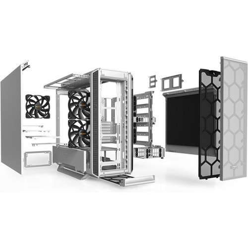 be quiet Silent Base 802 Computer Case - Midi Tower - White - SECC Metal ABS Plastic - 10 x Bay - 0 - Power Supply Installed - ATX BG040