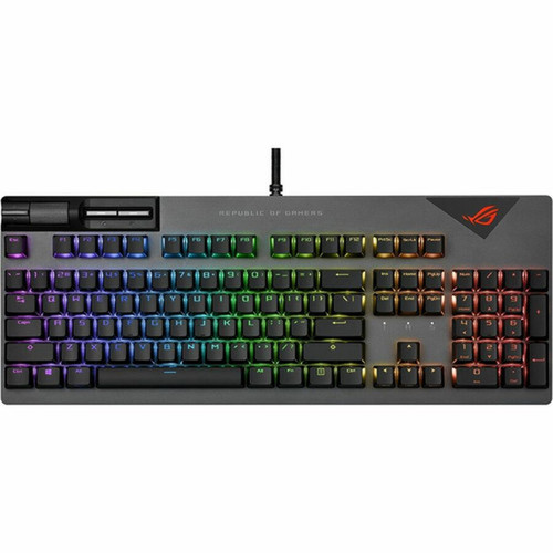 Asus ROG Strix Flare II Gaming Keyboard - Cable Connectivity - USB 20 Type A Interface - RGB LED - Volume Control Windows Lock Key - XA08 STRIX FLARE IINXBN