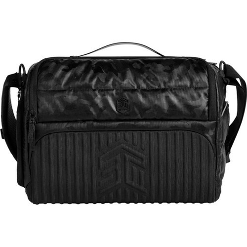 STM Goods Dux Carrying Case Rugged Messenger for 15 381 mm to 16 40640 mm MacBook - Black Camo - Water Resistant Rain Spill STM-112-377P-04