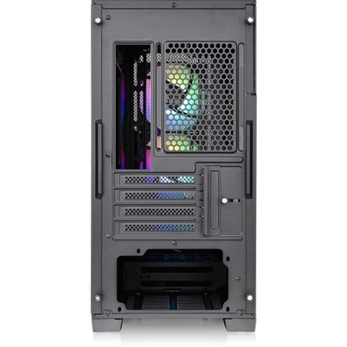 Thermaltake Divider 170 TG ARGB Micro Chassis - Micro Tower - Black - SPCC Tempered Glass Mesh Steel Acrylic - 4 x Bay - 0 - Mini CA-1S4-00S1WN-00
