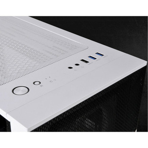Thermaltake Divider 170 TG Snow ARGB Gaming Computer Case - Micro Tower - White - SPCC Tempered Glass Mesh Steel Acrylic - 4 x Bay CA-1S4-00S6WN-00
