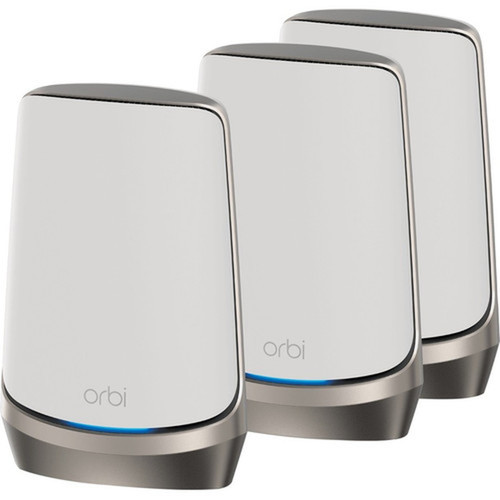 Netgear Orbi RBKE963 Wi-Fi 6 IEEE 80211ax Ethernet Wireless Router - Quad Band - 240 GHz ISM Band - 5 GHz UNII Band - 12 x x - 135 RBKE963-100CNS