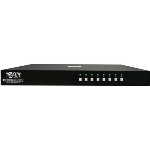 Tripp Lite by Eaton B002-DV1AC8-N4 8-Port NIAP PP40-Certified DVI KVM Switch - 8 Computers - 1 Local Users - 2560 x 1600 - 50 Hz B002-DV1AC8-N4