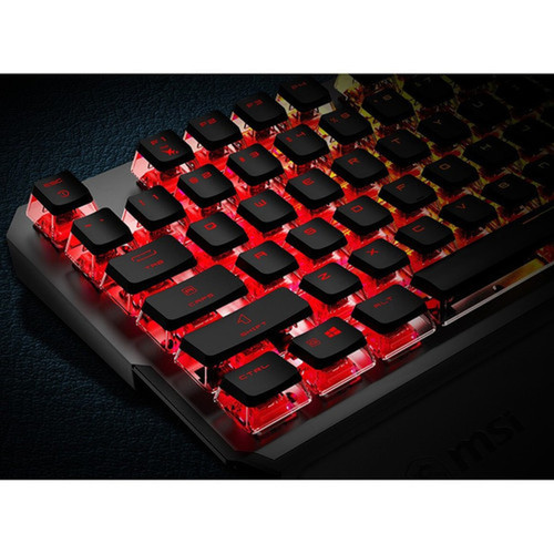 MSI VIGOR GK71 SONIC Gaming Keyboard - Cable Connectivity - USB 20 Type A Interface - RGB LED - Volume Control Multimedia Hot Keys VIGORGK71S