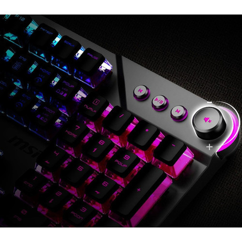MSI VIGOR GK71 SONIC Gaming Keyboard - Cable Connectivity - USB 20 Type A Interface - RGB LED - Volume Control Multimedia Hot Keys VIGORGK71S