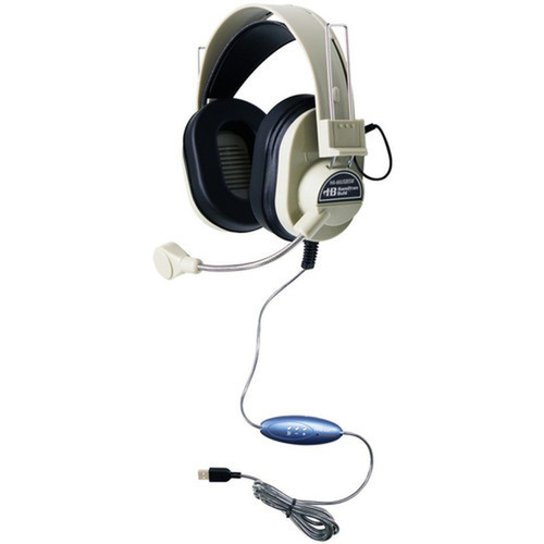 Hamilton Buhl Deluxe USB Headset with Gooseneck Microphone - 40 Pack - Stereo - USB 20 - Wired - 32 Ohm - 18 Hz to 20 kHz - - - - 5 - HA66USBSM-40