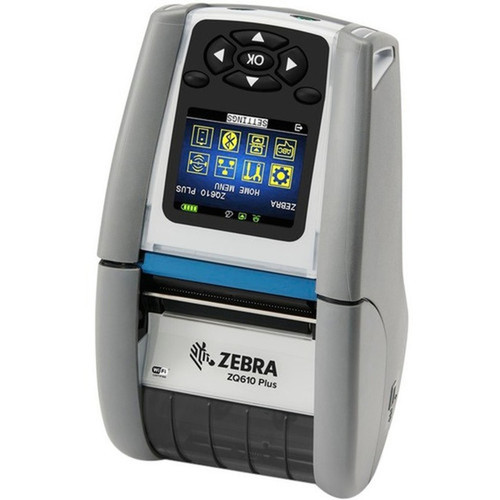 Zebra ZQ610 Plus-HC Desktop Industrial Mobile Direct Thermal Printer - Monochrome - LabelReceipt Print - Bluetooth - Near Field - - ZQ61-HUFA0D4-00