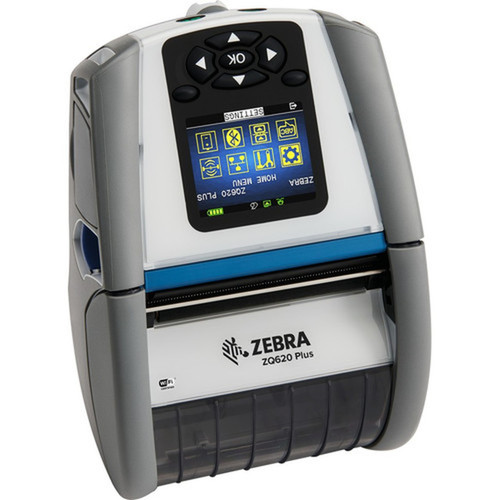 Zebra ZQ620 Plus-HC Desktop Industrial Mobile Direct Thermal Printer - Monochrome - LabelReceipt Print - Bluetooth - Near Field - - ZQ62-HUFA0D4-00