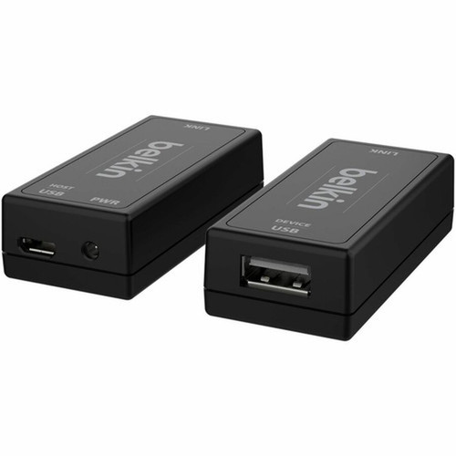 Belkin Extender Copper CAT6 USB Transmitter and Receiver - 32808 ft 100000 mm Range - 2 x Network RJ-45 - 2 x USB - 4K - 3840 x - F1DN-USB-XTRC