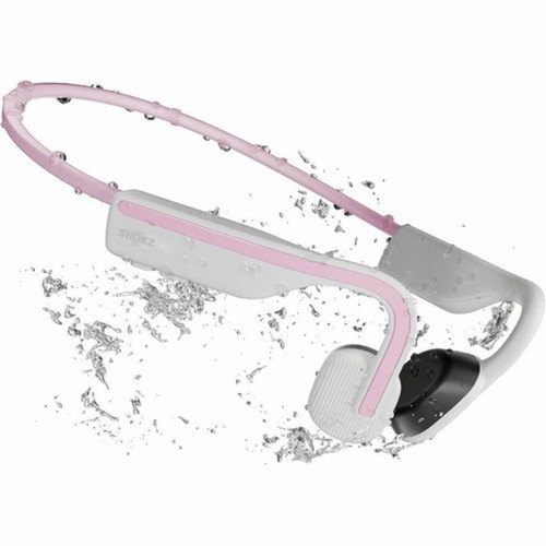 Shokz OpenMove Earset - Stereo - Wireless - Bluetooth - 33 ft 1006 m - 20 Hz to 20 kHz - Behind-the-neck On-ear - Binaural - Open S661-ST-PK-US