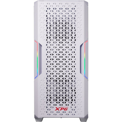 XPG STARKERAIR-WHCWW Gaming Computer Case - Mid-tower - White - SPCC Tempered Glass - ATX Mini ITX Micro ATX Motherboard Supported 75260178