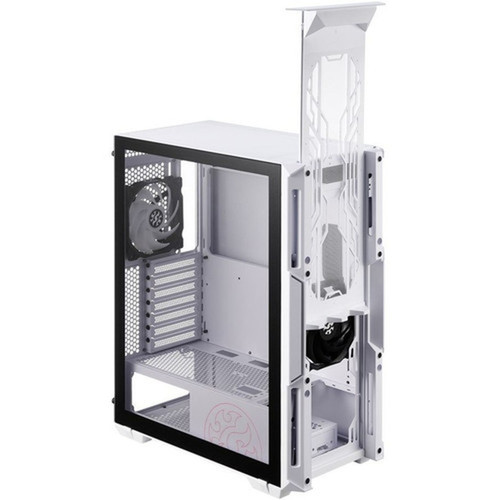 XPG STARKERAIR-WHCWW Gaming Computer Case - Mid-tower - White - SPCC Tempered Glass - ATX Mini ITX Micro ATX Motherboard Supported 75260178