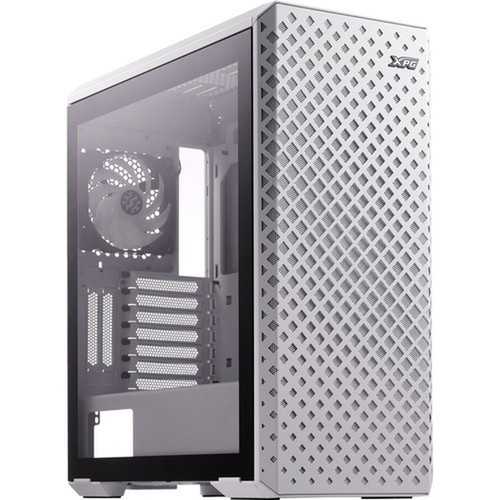 XPG Defender DEFENDER PRO-WHCWW Gaming Computer Case - Mid-tower - White - Galvanized Cold Rolled Steel SGCC Tempered Glass - Mini 15260037