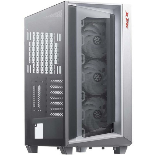 XPG CRUISERST-WHCWW Computer Case - Mid-tower - White - SPCC Tempered Glass - Mini ITX Micro ATX ATX EATX Motherboard Supported - 15260103