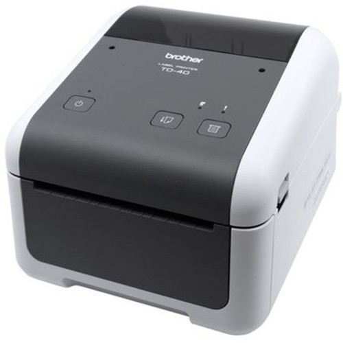 Brother TD4520DN Desktop Direct Thermal Printer - Monochrome - Label Print - Fast Ethernet - USB - Serial - LED Display Screen - 3000 TD4520DN