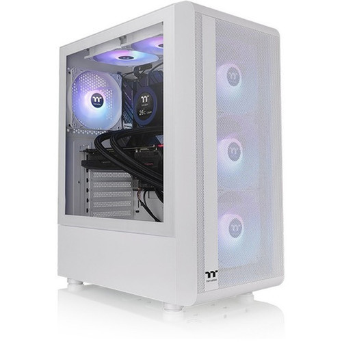 Thermaltake S200 TG ARGB Snow Mid Tower Chassis - Mid-tower - Snow - Tempered Glass - 0 - ATX Mini ITX Micro ATX Motherboard - 6 x - CA-1X2-00M6WN-00