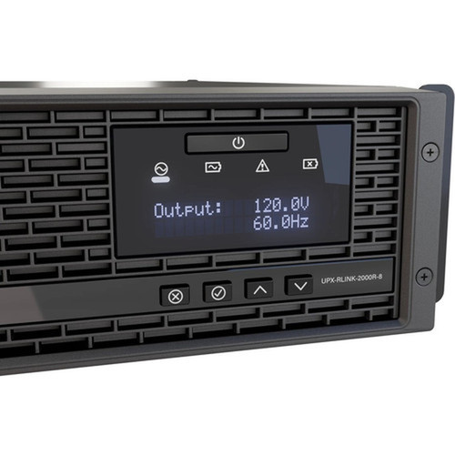 Middle Atlantic NEXSYS Series 2RU 20 Amp UPS Battery Backup Power System with RackLink and Bank Outlet Control - 2000VA - 2U - AVR - V UPX-RLNK-2000R-8