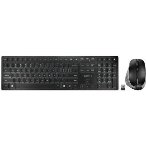 CHERRY DW 9500 SLIM Wireless Desktop with Bluetooth and RF Transmission - USB SX Wireless BluetoothRF 40 240 GHz Keyboard - English JD-9500US-2