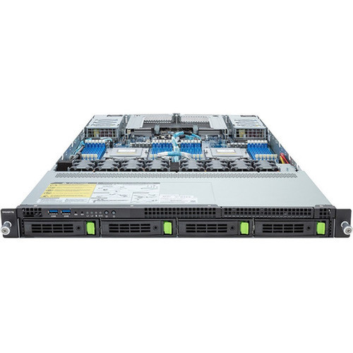 Gigabyte R183-Z90 rev AAD1 Barebone System - 1U Rack-mountable - Socket SP5 LGA-6096 - 2 x Processor Support - AMD Chip - 256 GB - R183-Z90-AAD1