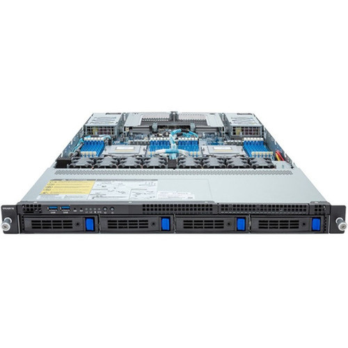 Gigabyte R183-Z90 rev AAD2 Barebone System - 1U Rack-mountable - Socket SP5 LGA-6096 - 2 x Processor Support - AMD Chip - 256 GB - R183-Z90-AAD2