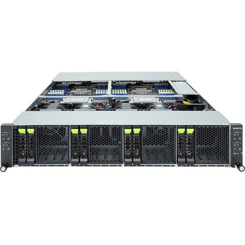 Gigabyte H273-Z81 Barebone System - 2U Rack-mountable - Socket SP5 LGA-6096 - 2 x Processor Support - AMD Chip - 256 GB DDR5 SDRAM RAM H273-Z81-AAW1